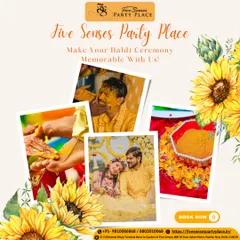 We cherish the beauty of tradition and specialize in planning memorable pre-wedding events. This collage captures the vibrant and joyful moments of a Haldi ceremony, a key part of the wedding festivities we meticulously organize.