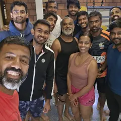 It is always a pleasure to collaborate with Rohan Bopanna and the "Doubles Dream of India" initiative. This workshop with professional tennis players focused on how asana and breath work can be an invaluable aid for preparation, performance, and recovery.