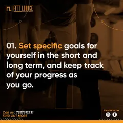 The first step to progress is knowing where you're going. We help you set specific, achievable goals for both the short and long term, and we teach you how to track your progress so you stay motivated and accountable.