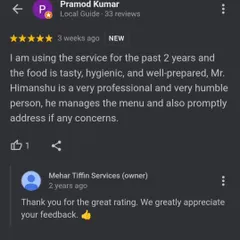 Building long-term relationships with our customers is our goal. This review from a client of two years means a lot to us and motivates us to maintain our quality and service.