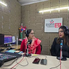 In the studio at Gurgaon Ki Awaaz, discussing the POSH Act. Radio is a powerful medium to reach a wide audience, and I used this opportunity to explain the basics of preventing sexual harassment at the workplace to listeners across the city.