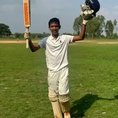 The pure joy of achievement. Manan Goel celebrating his century, a result of countless hours of practice and dedication in our junior program.