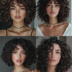 Short curly hair can be incredibly chic and stylish. This inspiration board shows the types of modern, short curly cuts you'll learn to create in our workshop.