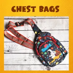 This space-themed chest bag is a trendy and functional accessory for kids. It's lightweight, has multiple compartments, and an adjustable strap.