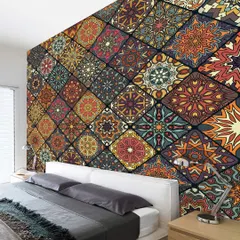 We believe bedrooms should be personal sanctuaries, and our Traditional Blooming Pattern wallpaper helps create a vibrant yet soothing retreat. The intricate details and rich colors make it a stunning focal point.