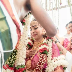 A bride is overcome with emotion during the mangalsutra ceremony, a profoundly significant moment in a South Indian wedding. Capturing these raw, tearful moments of love and transition is at the heart of what we do.