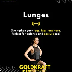 Lunges are perfect for strengthening your legs, hips, and core. They also challenge your balance and help improve your posture.