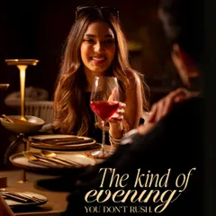 An evening you do not rush is an evening well spent. This is a space to unwind, to enjoy a glass of wine, and to let the conversation flow naturally without watching the clock.