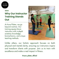 My instructor training is different. I go beyond basic routines to give you a deep understanding of anatomy and biomechanics. The goal is to build both physical skill and mental clarity, so you can leave here ready to inspire and make a real impact as a Pilates professional.