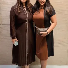 Another photo with guests. These images serve as great social proof for the brand, showing the diverse and engaged crowd that attended the event.