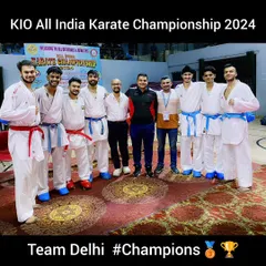 Team Delhi celebrating our bronze medal win at the KIO All India Karate Championship 2024. Every victory, big or small, is a step forward.