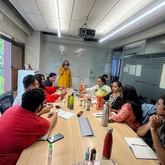 Even our breaks are filled with energy and continued discussion. This is the 'Hamlet' batch, a group of writers committed to learning, unlearning, and unlocking their creative consciousness together.