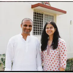 Another cherished photo with my Guruji. His presence shaped my life when I was lost, and I am eternally grateful to have been his student.