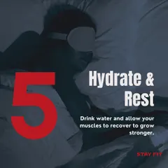 Recovery is just as important as the workout itself. Staying hydrated and getting enough rest allows your muscles to repair and grow stronger.