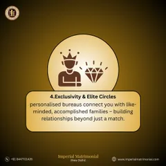 My service provides exclusive access to a network of like-minded, accomplished families. I facilitate connections that build relationships extending beyond just a matrimonial match.