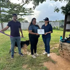 The official moment! I am dedicated to staying current with the best practices in canine behavior and training.