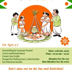 Join our Harvest Celebrations! We'll have storytelling, traditional dances, a Lohri bonfire, and the chance to see a Pongal pot boiling over. It's a beautiful way to experience these rich traditions.