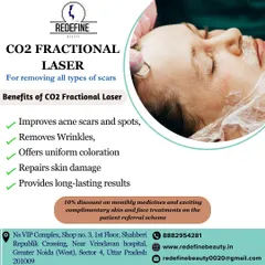 An overview of the benefits of CO2 fractional laser treatment. It is a versatile solution that not only improves acne scars and spots but also helps with wrinkles and repairs skin damage for long-lasting results.