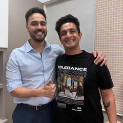 With the very talented chef and television personality, Ranveer Brar. It's always a pleasure to connect with people who are masters of their craft.