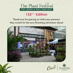 Our pop-up at the Palladium mall, filled with a vibrant array of plants for the festival. We are grateful for the amazing turnout and the enthusiasm of Mumbai's plant community.