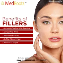 Dermal fillers offer immediate, long-lasting results with no downtime. They are beneficial for boosting your skin's collagen production and can be a great self-confidence builder by restoring youthful volume.
