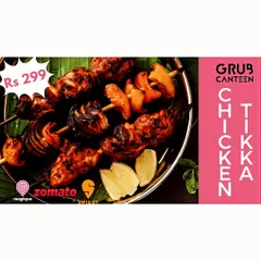 My Chicken Tikka is marinated in a special blend of spices and grilled until tender and juicy. It's a popular non-vegetarian starter, served with fresh lemon and mint chutney for a burst of flavor.