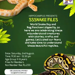 Slither over for a fabuloussss time! For World Snake Day, we hosted a session to shed our fears and learn about these misunderstood creatures through stories, crafts, and games.