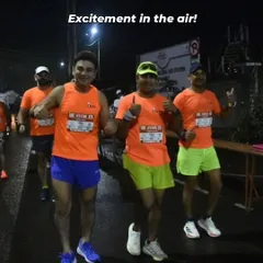 Excitement in the air. Our runners on the course during the Satara Hill Half Marathon, pushing through the miles with focus and grit.