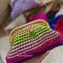 For a touch of glamour, we designed this metallic yarn clutch. It’s perfect for parties, weddings, or any special occasion where you want a chic, elegant accessory. The handwoven metallic yarn gives it a subtle shimmer that catches the light beautifully.