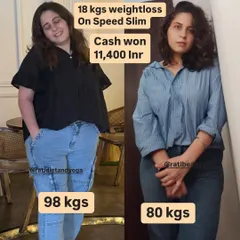 Venus dropped an amazing 18 kgs, going from 98 kgs to 80 kgs. She did this while managing a demanding job, proving that a busy schedule doesn't have to stop you.