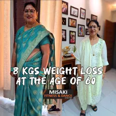 An incredible 8 kg weight loss at the age of 60! This transformation is a powerful reminder that it's never too late to prioritize your health and achieve your goals.