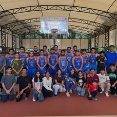 Our senior men's team and supporters at the Karnataka State ‘B’ Division League in 2024.