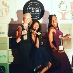 Celebrating our international awards with other winners.