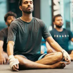 The fight is won in the mind first. We end some sessions with meditation to teach focus, control breathing, and build the mental resilience needed for combat sports.