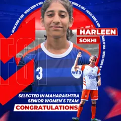 Congratulations to Harleen Sokhi for her selection into the Maharashtra Senior Women's Team. Her journey from our academy to the state level is an inspiration.