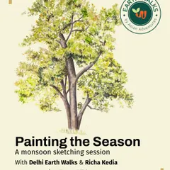 A watercolor painting of a tree, showcasing the style taught in our "Painting the Season" workshop. These sessions are designed to help you translate the beauty of the landscape onto paper.