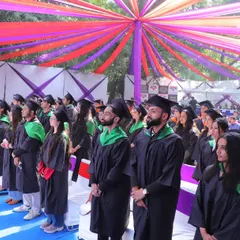 A proud moment for our graduating students as they stand together during the convocation ceremony. This event marks the successful completion of their journey with us.
