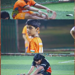 Preparation is everything. This series of images shows our young players, both boys and girls, dedicated to their pre-training stretches. We teach the importance of discipline and taking care of your body from day one.