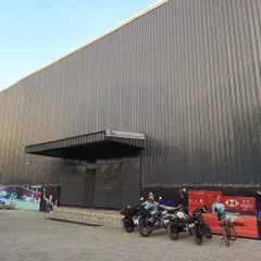 The impressive exterior of our new, modern sports facility in Ghaziabad. We provide ample parking and a professional environment from the moment you arrive.