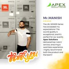 I am committed to ensuring every client has a seamless experience, and positive feedback like this is my greatest reward. This client was thrilled with the exceptional sound quality of the JBL SRX900 series for their events, highlighting my top-notch service and product expertise.
