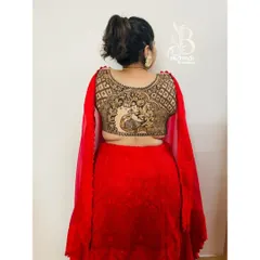 A duplicate of the full view of the back mehndi.