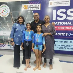 We are thrilled to celebrate our gymnasts' podium finishes at the ISSO National Games. Their success in events like the vault, floor, and bars is a result of their incredible dedication and our structured training programs.