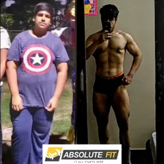 The result of 36kgs lost. Yash's 'after' physique shows the power of combining a disciplined diet plan with a rigorous workout schedule. He didn't just lose weight; he transformed his body composition entirely.