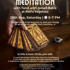 For this New Moon, we collaborated with a Tarot expert to offer a unique meditation circle. Participants received personal guidance on what to release and what to manifest, sealing their intentions with a closing ritual.