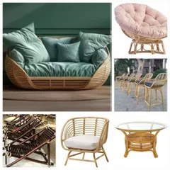 From plush, deep-seated sofas and Papasan chairs to poolside bar seating and recliners, this collage represents the breadth of our custom furniture capabilities.