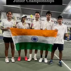 A proud moment for us as our player Aradhya Kshitij played a key role in Team India's victory at the Asia Oceania IC Rod Laver Junior Championships. We train players for high-pressure team events.