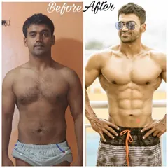 From a regular physique to a natural bodybuilding silver medalist. This client's transformation shows the power of body recomposition, where he lost significant fat while gaining over 5 kg of lean muscle.
