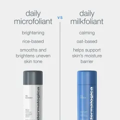 Choosing the right exfoliant is key. This guide compares Dermalogica's Daily Microfoliant for brightening and the Daily Milkfoliant for calming, helping you understand which is best for your skin type.
