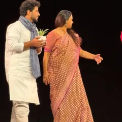 A moment from a theatrical dance production, where I was also part of the on-stage narrative.