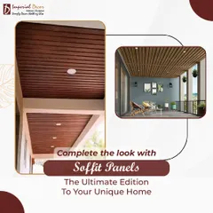 Here you can see how our soffit panels complete the look of both an exterior porch and an indoor-outdoor living space. These panels are the ultimate edition to a home, providing a clean, finished look that is both stylish and incredibly strong.